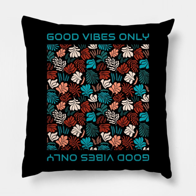 good vibes Pillow by Supertrooper