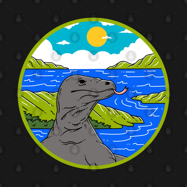 Komodo Dragon by Artthree Studio