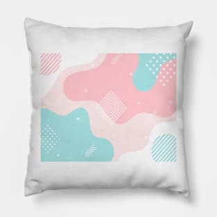 Abstract geometric shape gradient Pillow