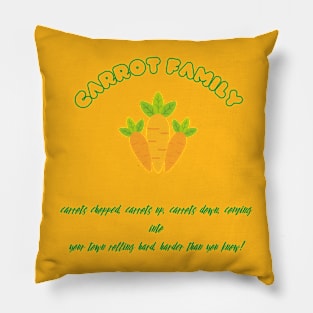 B&WNIC Carrot Family Pillow