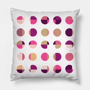 Abstract Geometric Dots Pattern Pillow