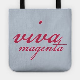 Viva Magenta Script Color of the Year 2023 Tote