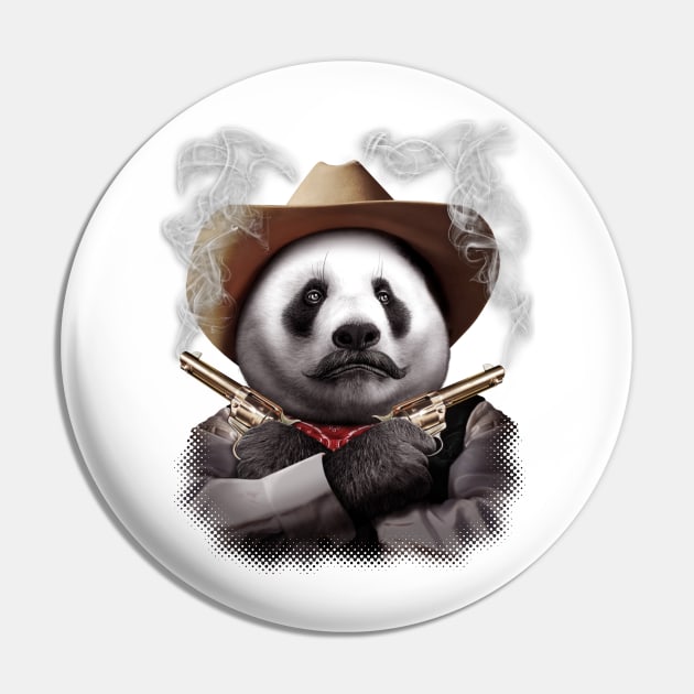 PANDA CROSSGUNS Pin by ADAMLAWLESS