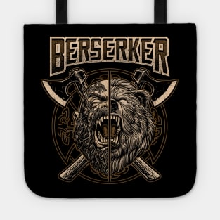 Norse Viking Berserker Pagan Bear Warrior Tote