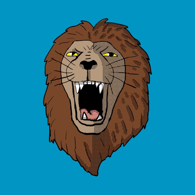 Roaring Lion head by Eric03091978