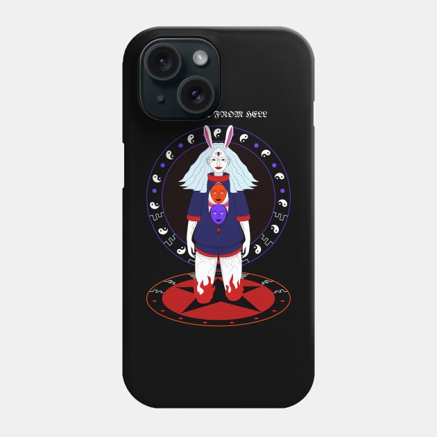 Rabbit from hell (Fictional) Phone Case by Zee Imagi