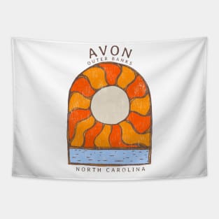 Avon, NC OBX Summertime Vacationing Burning Sun Tapestry