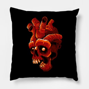 Skull heart Pillow