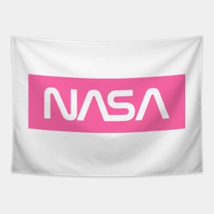 NASA Box Logo - Pink 2 Tapestry