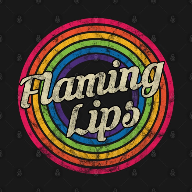 Flaming Lips - Retro Rainbow Faded-Style by MaydenArt