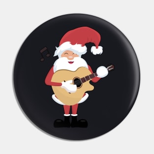 Santa Music Christmas Pin