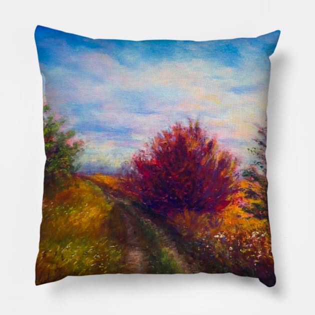 Road to Autumn Pillow by redwitchart