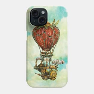 Strawberry Airship (no border) Phone Case