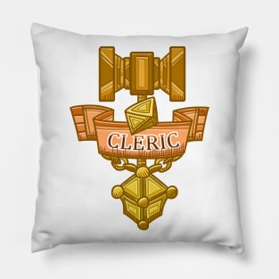 Cleric Hammer, d8 and Lantern Coat of Arms Pillow