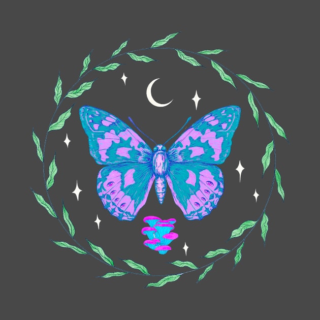 Soft Aesthetic Butterfly by rosiemoonart