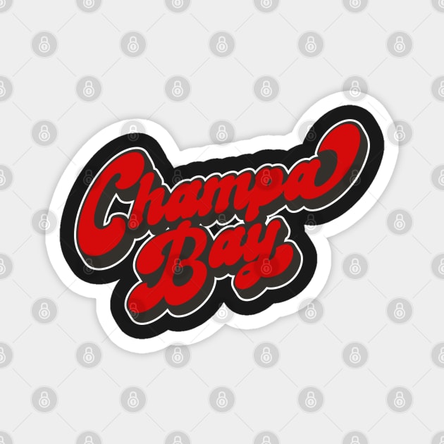 Champa Bay Cool Tampa Bay Football Hockey Gift Champions 20-21 Magnet by markz66