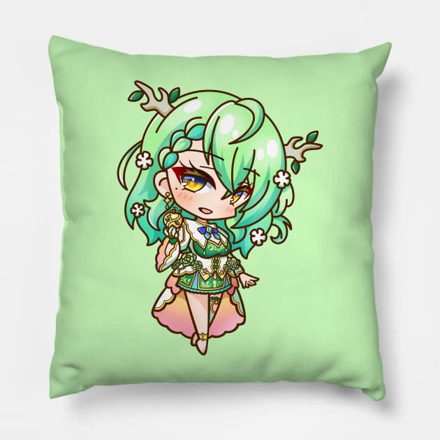 Ceres Fauna Hololive Pillow by Ghazinagato