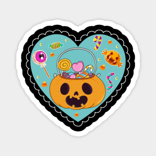 Trick or Treat Pumpkin Magnet