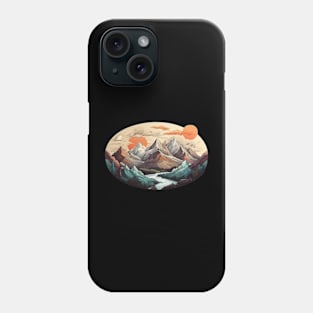 Mountain Vintage Outdoor Rock Fauna River Phone Case