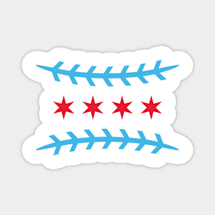 Chicago Pride Baseball Fan Tee: Wave Your Flag for Chi-Town's Finest! Magnet