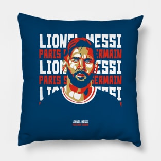 Leo Messi Vector Illustration Pillow