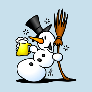 Snowman drinking T-Shirt