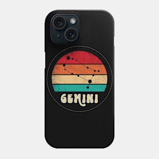 Gemini Retro Sunset Phone Case