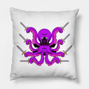 Purple Sword Octopus Pillow