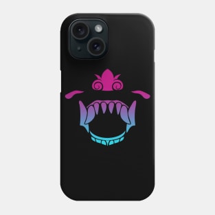 Bali Human Mask Teeth Vaporwave Phone Case