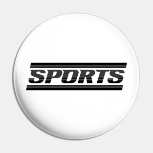 Sports Typography v3 Pin