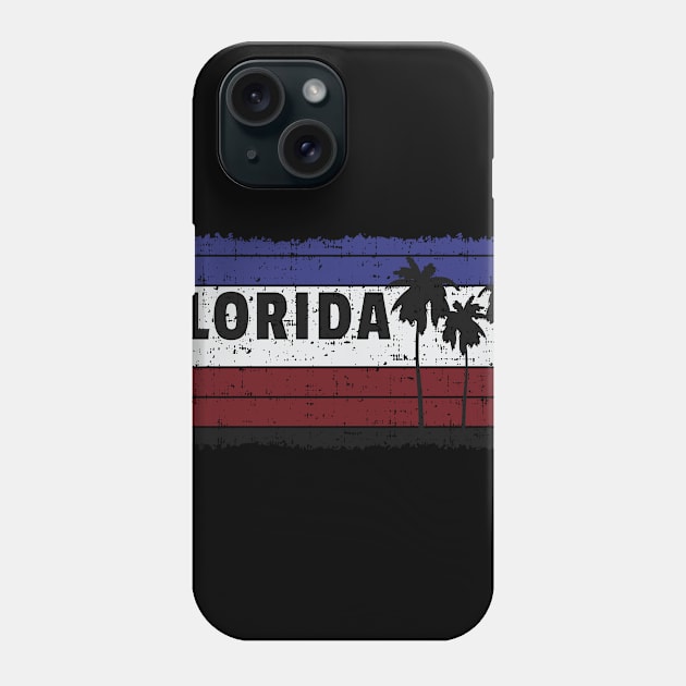 Florida USA State Palm Trees Tallahassee Miami Orlando South Beach Design Gift Idea Phone Case by c1337s