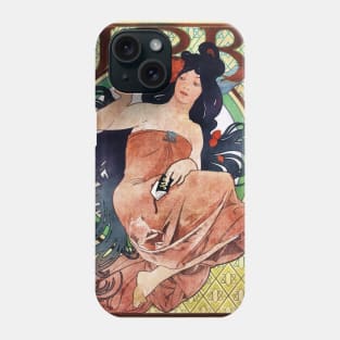 Job cigarette papers poster by Mucha Phone Case