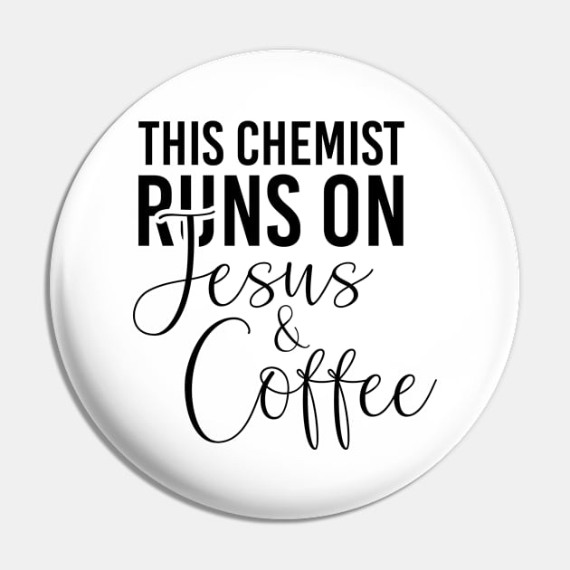 This chemist runs on Jesus and coffee job gifts. Perfect present for mother dad friend him or her Pin by SerenityByAlex