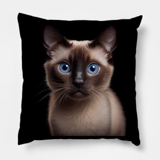 Siamese Cat - A Sweet Gift Idea For All Cat Lovers And Cat Moms Pillow