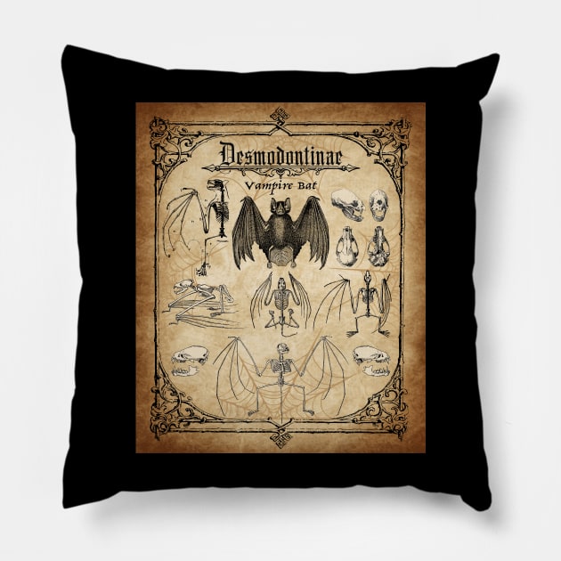 Halloween Vampire Bat Pillow by RavenWake