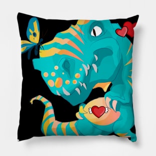 Rawr Means I Love You In Dinosaur, I Love You Design Pillow