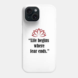 life begins Phone Case