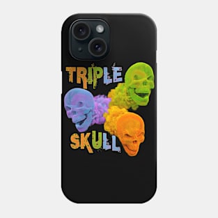 Triple Skull Phone Case