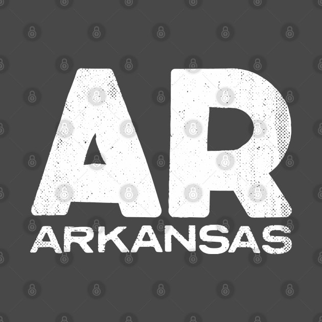 AR Arkansas State Vintage Typography by Commykaze