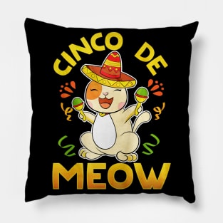 Cinco De Meow Pillow