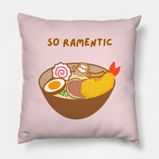 So Romantic Ramen Sloth Pillow