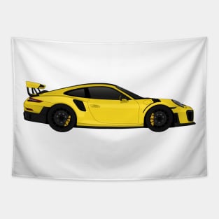 GT2RS Side Yellow Tapestry