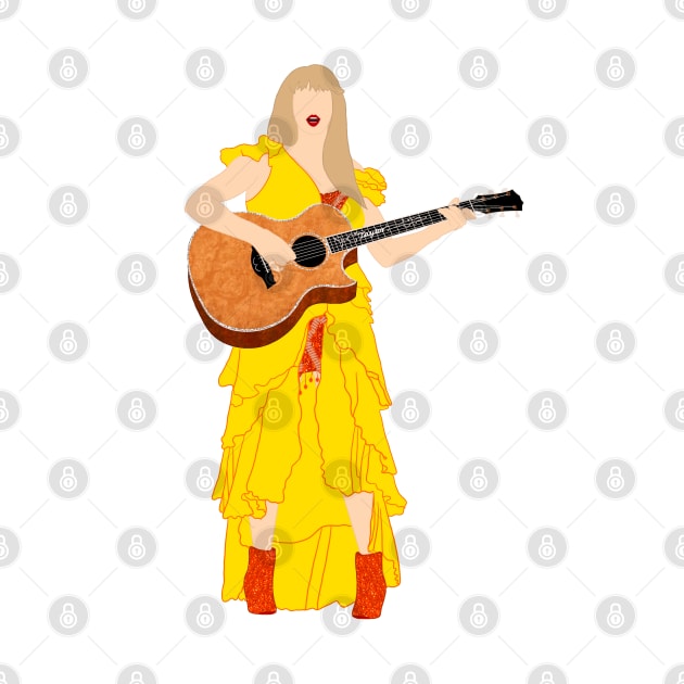 Eras Surprise Song Guitar + Yellow Dress by NahNahHeyJudy