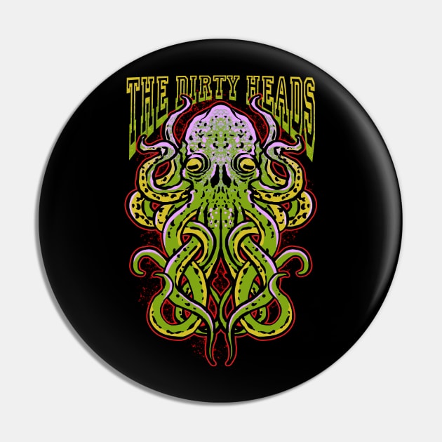 The Dirty Heads band merch octopus design Pin by ROCKHOPPER