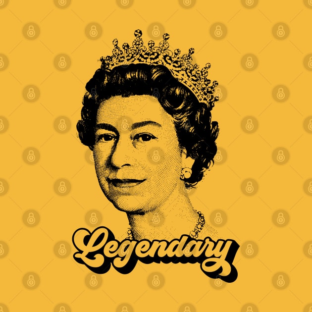 Queen Elizabeth T Shirt Legendary RIP - Queen of England Memoriam by PUFFYP