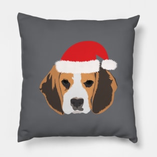 Christmas Beagle Pillow