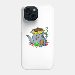 Fairy house in the watering can - Fairyhouse Phone Case