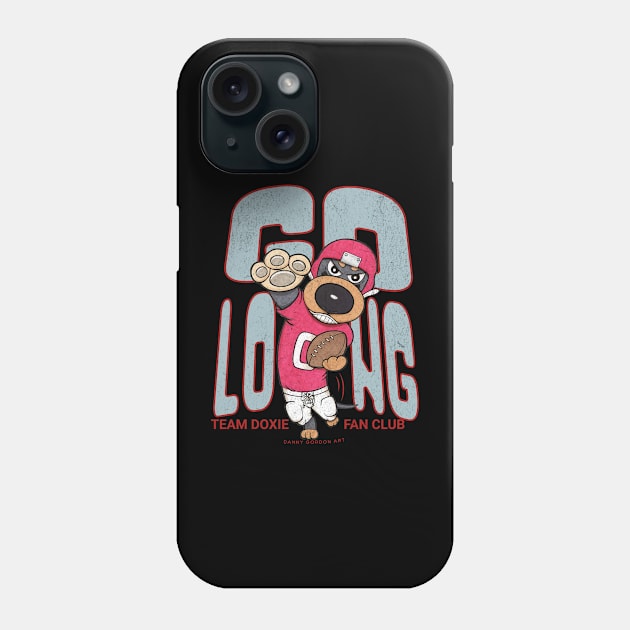 Funny Cute Doxie Dachshund Dog Football Phone Case by Danny Gordon Art