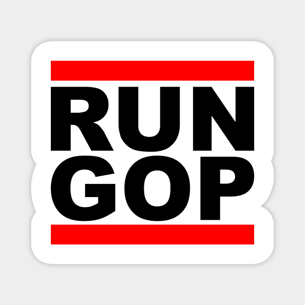 RUN GOP Magnet by Baggss