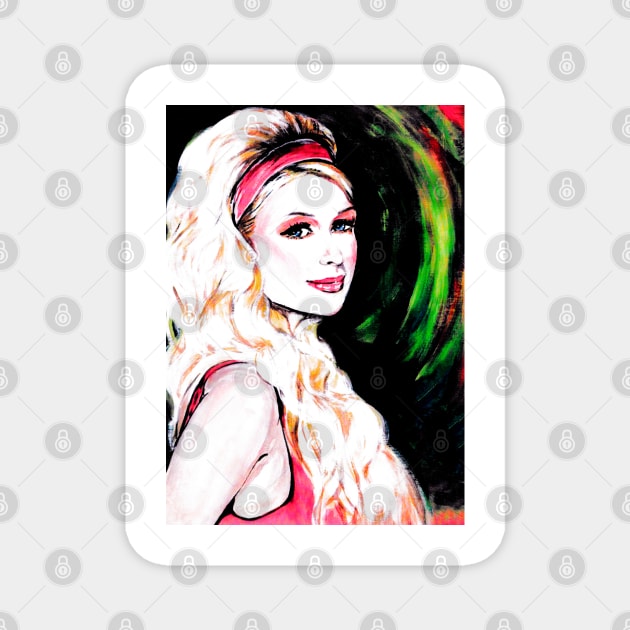 Paris Hilton Magnet by Svetlana Pelin